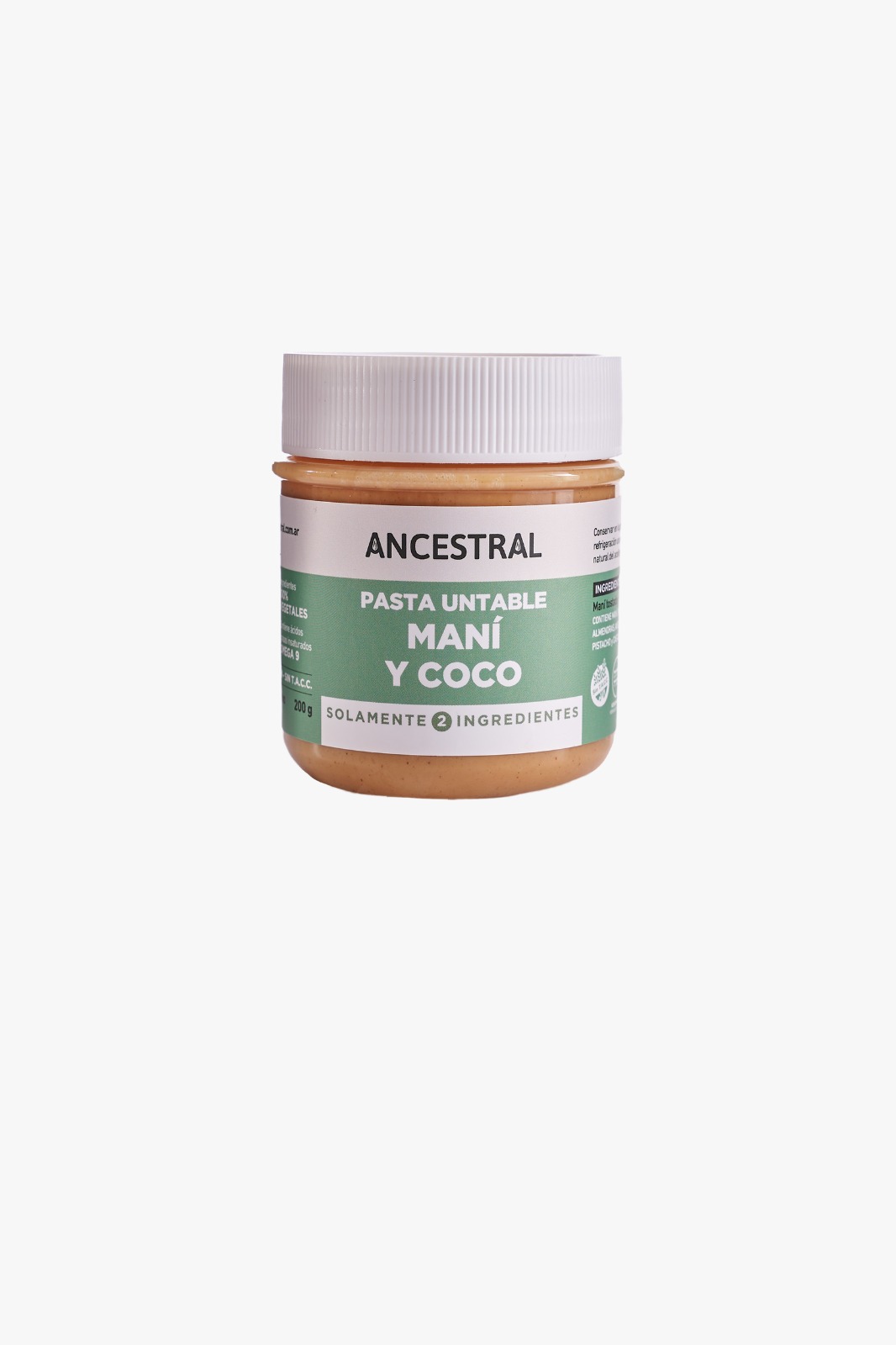 Crema de mani y coco